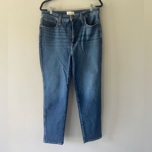Madewell Size 32 - Curvy Stovepipe Blue Denim Jeans